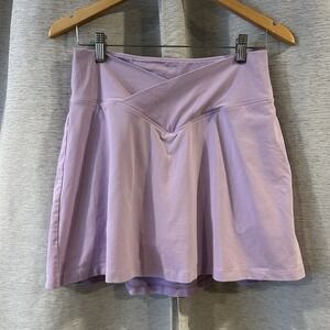PINK by Victoria's Secret lavender yoga skort shorts with‎ pockets Size Large